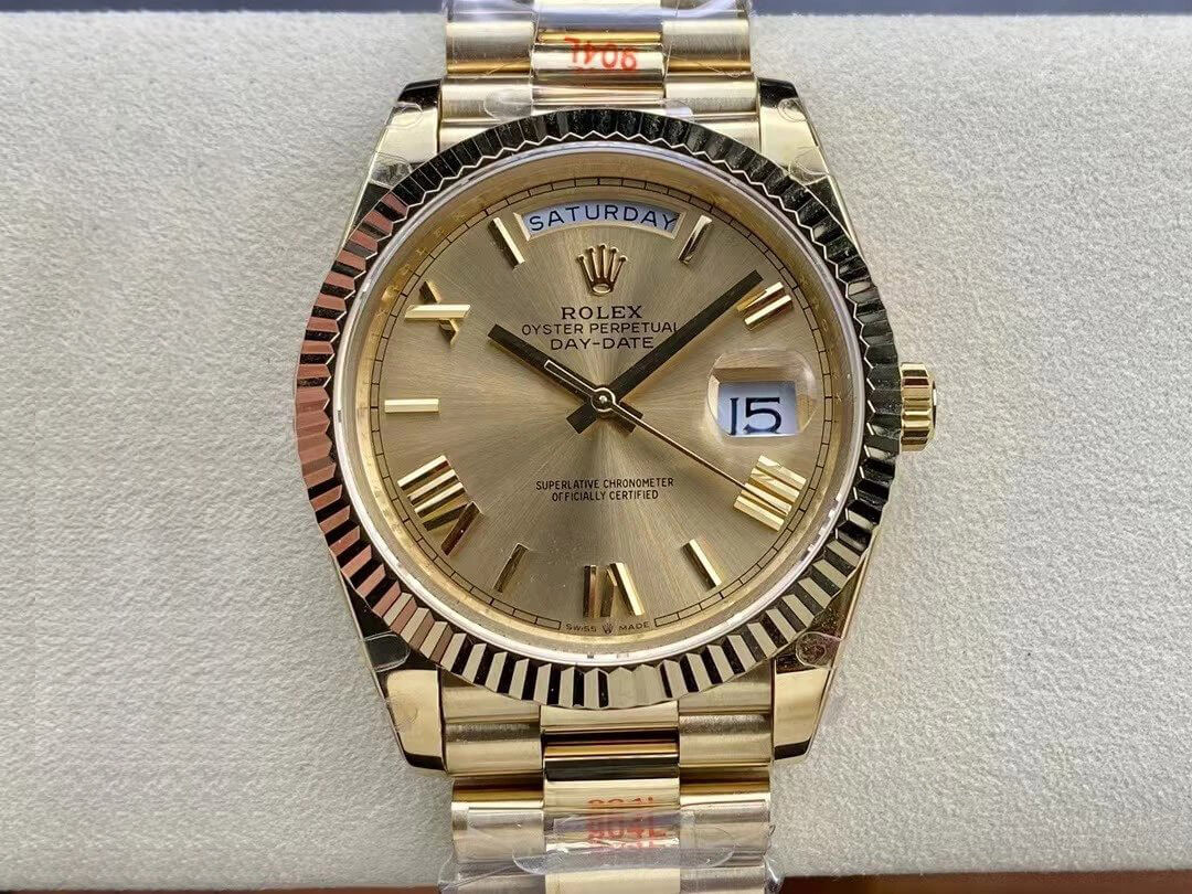 Replica Rolex Day Date M228238-0006 1:1 Best Edition Gold Dial - DEEPREPS