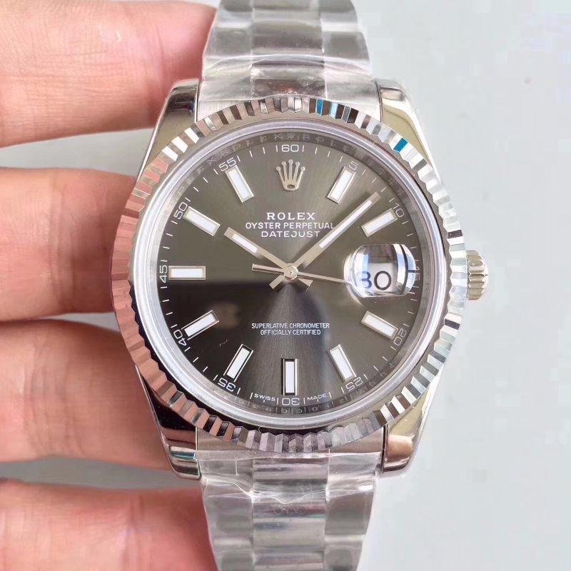 Rolex Dupe Datejust II M126334-0014 1:1 Best Edition Swiss ETA3235 Dark Rhodium Dial - DEEPREPS