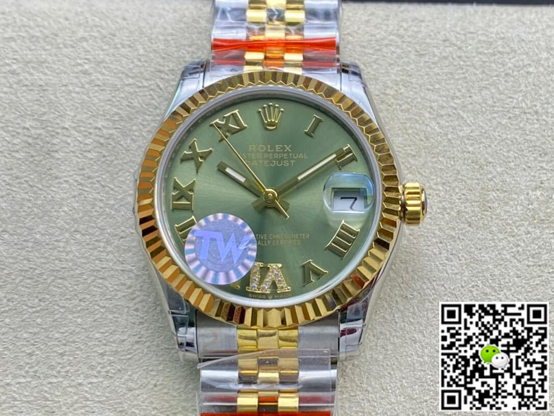 Replica Rolex Datejust 178273 31MM 1:1 Best Edition Green Dial - DEEPREPS
