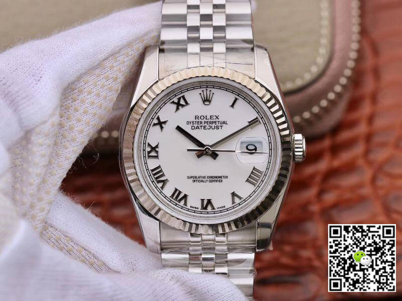 Replica Rolex Datejust 116234 36mm 1:1 Best Edition Swiss ETA3135 White Dial - DEEPREPS