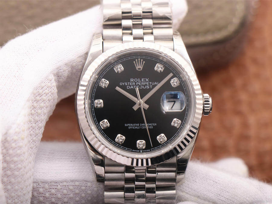 Replica Rolex Datejust M126234-0027 1:1 Best Edition Black Dial - DEEPREPS
