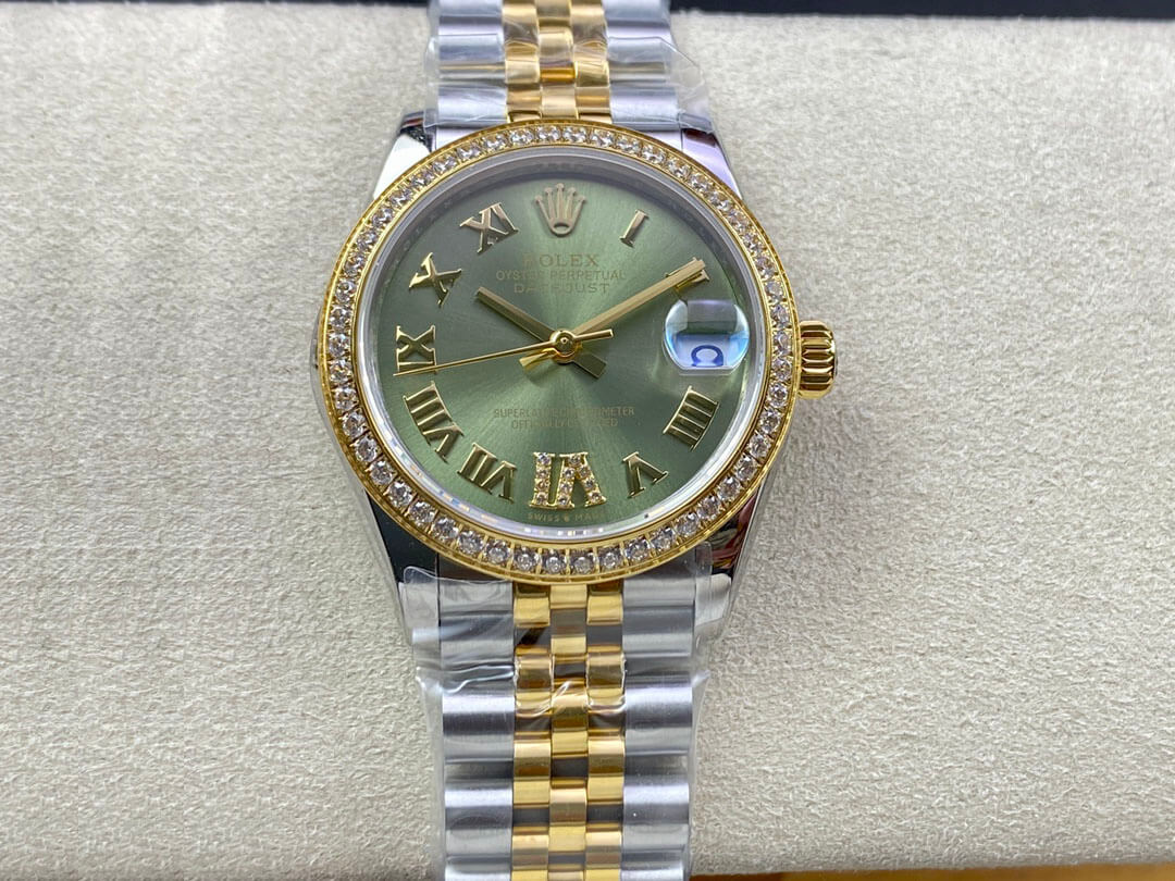 Replica Rolex Datejust M278383RBR-0016 31MM 1:1 Best Edition Green Dial - DEEPREPS