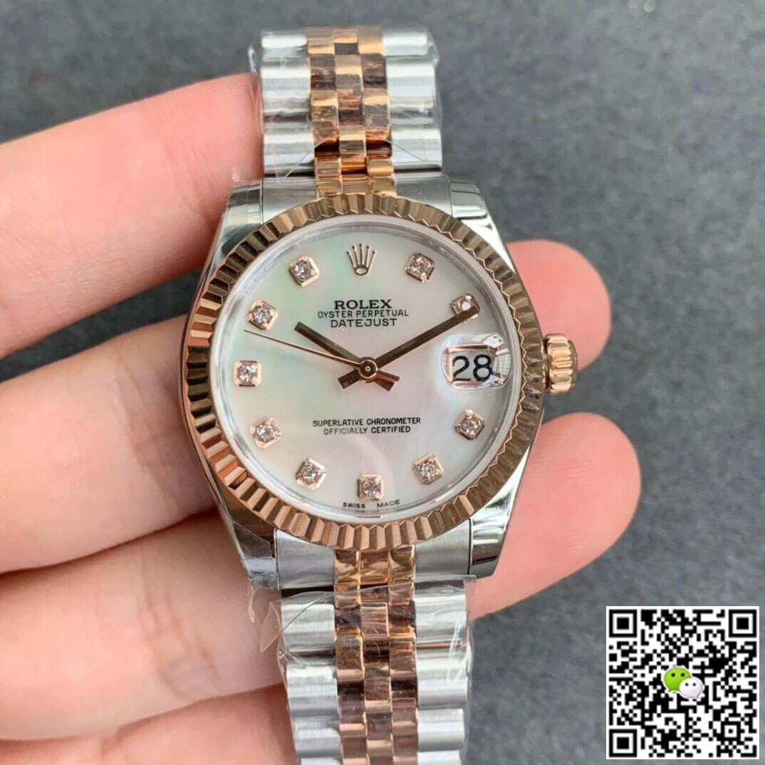 Replica Rolex Datejust M278271-0026 1:1 Best Edition Rose Gold - DEEPREPS