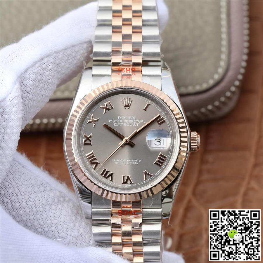 Replica Rolex Datejust 116231-0087 36MM 1:1 Best Edition Silver Dial - DEEPREPS