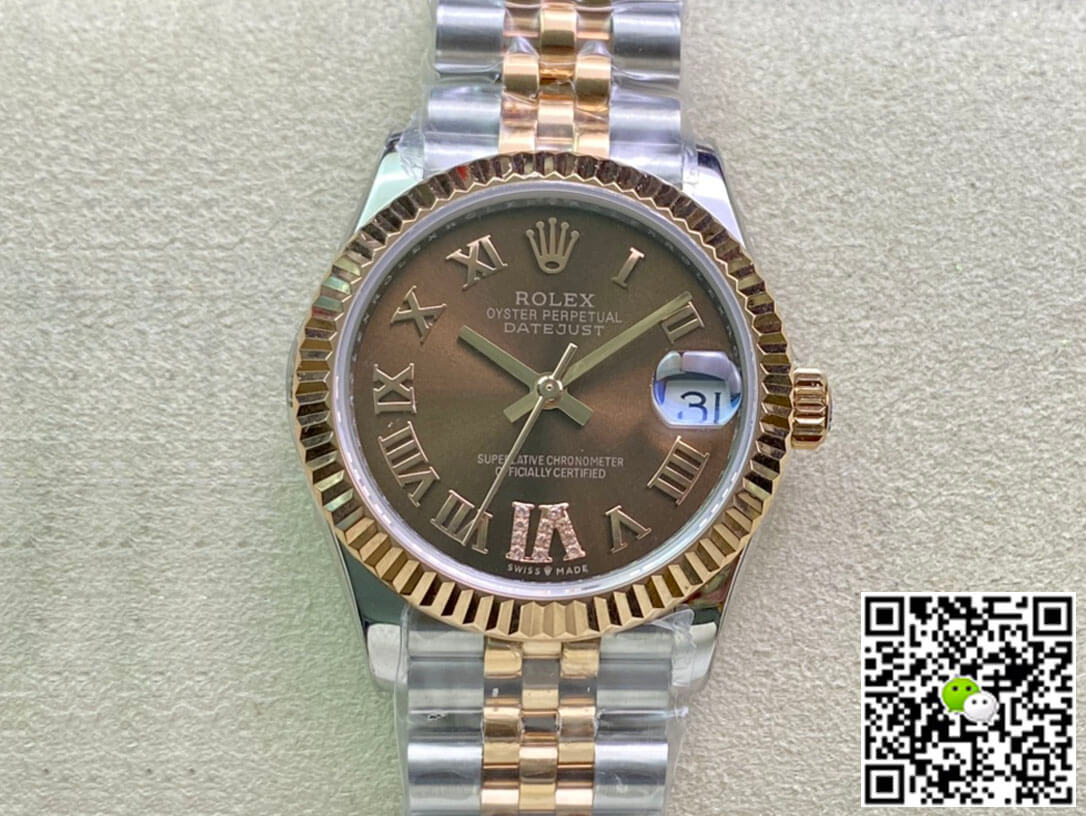 Replica Rolex Datejust M278271-0004 31MM 1:1 Best Edition Brown Dial - DEEPREPS