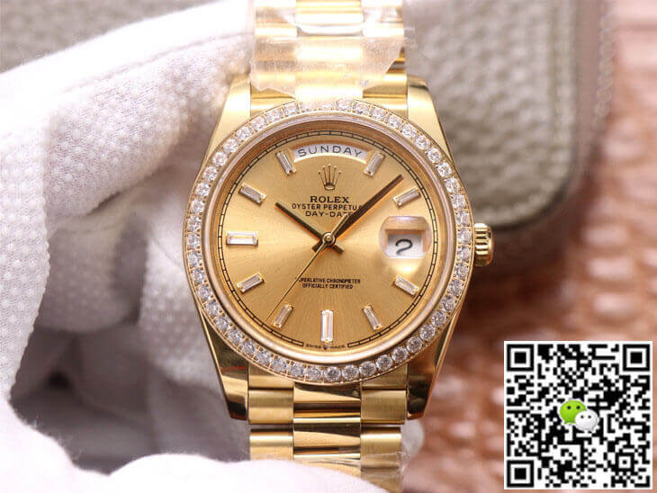 Replica Rolex Day Date M228348RBR-0002 1:1 Best Edition Champagne Dial - DEEPREPS