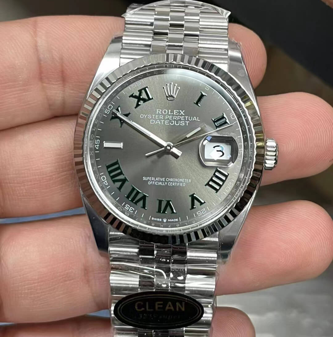 Replica Rolex Datejust M126234-0045 36MM 1:1 Best Edition Gray Dial - DEEPREPS