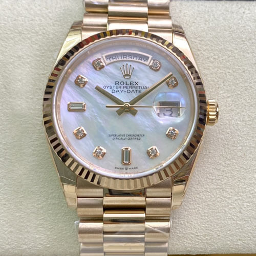 Replica Rolex Day Date M128235-0029 1:1 Best Edition Rose Gold - DEEPREPS