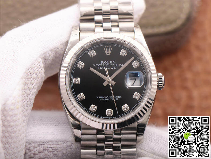 Replica Rolex Datejust M126234-0027 1:1 Best Edition Black Dial - DEEPREPS