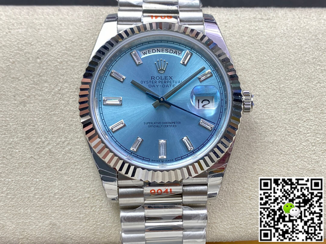 Replica Rolex Day Date M228236-0006 1:1 Best Edition Ice Blue Dial - DEEPREPS