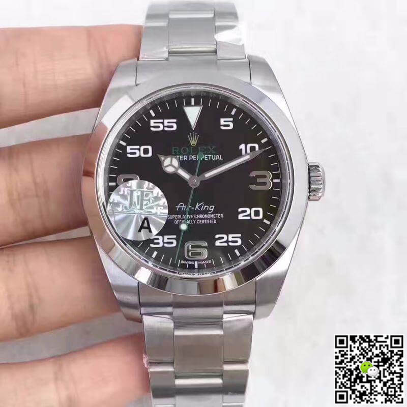Replica Rolex Air-King 116900 1:1 Best Edition Black Dial - DEEPREPS