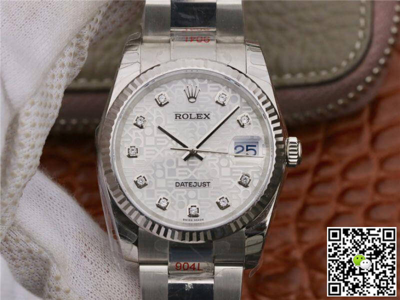 Rolex Dupe Datejust 36 116234  1:1 Best Edition Swiss ETA2836-2 Silver Computer Dial - DEEPREPS