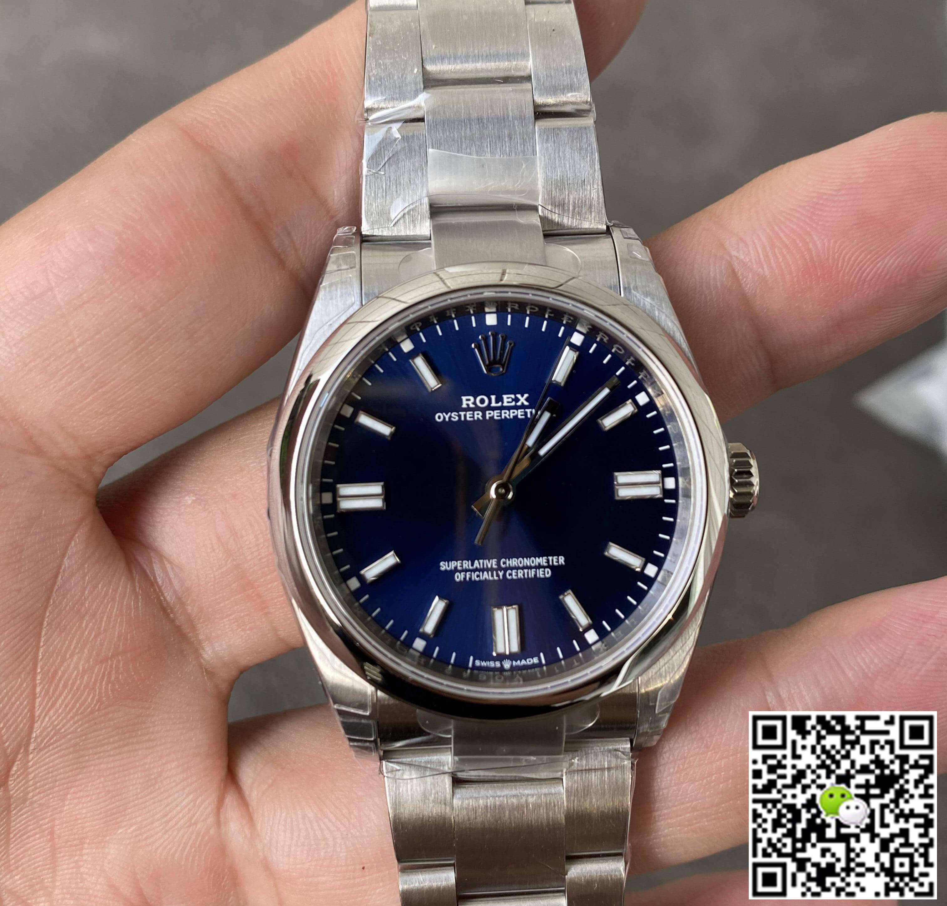 Replica Rolex Oyster Perpetual M126000-0003 36MM 1:1 Best Edition Blue Dial - DEEPREPS