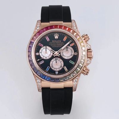 Replica Rolex Daytona 116595RBOW 1:1 Best Edition Rose Gold Swiss ETA4130 - DEEPREPS