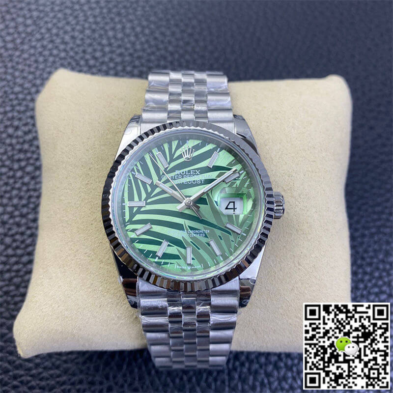 Replica Rolex Datejust M126234-0047 36MM 1:1 Best Edition Green Dial - DEEPREPS