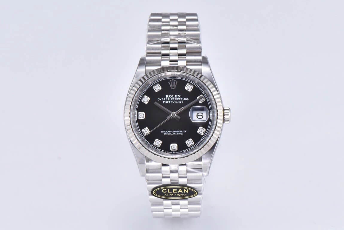 Replica Rolex Datejust M126234-0027 36MM 1:1 Best Edition Black Dial - DEEPREPS
