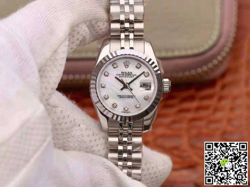 Replica Rolex Lady Datejust 28MM 1:1 Best Edition Swiss NH05 Movement White Dial - DEEPREPS