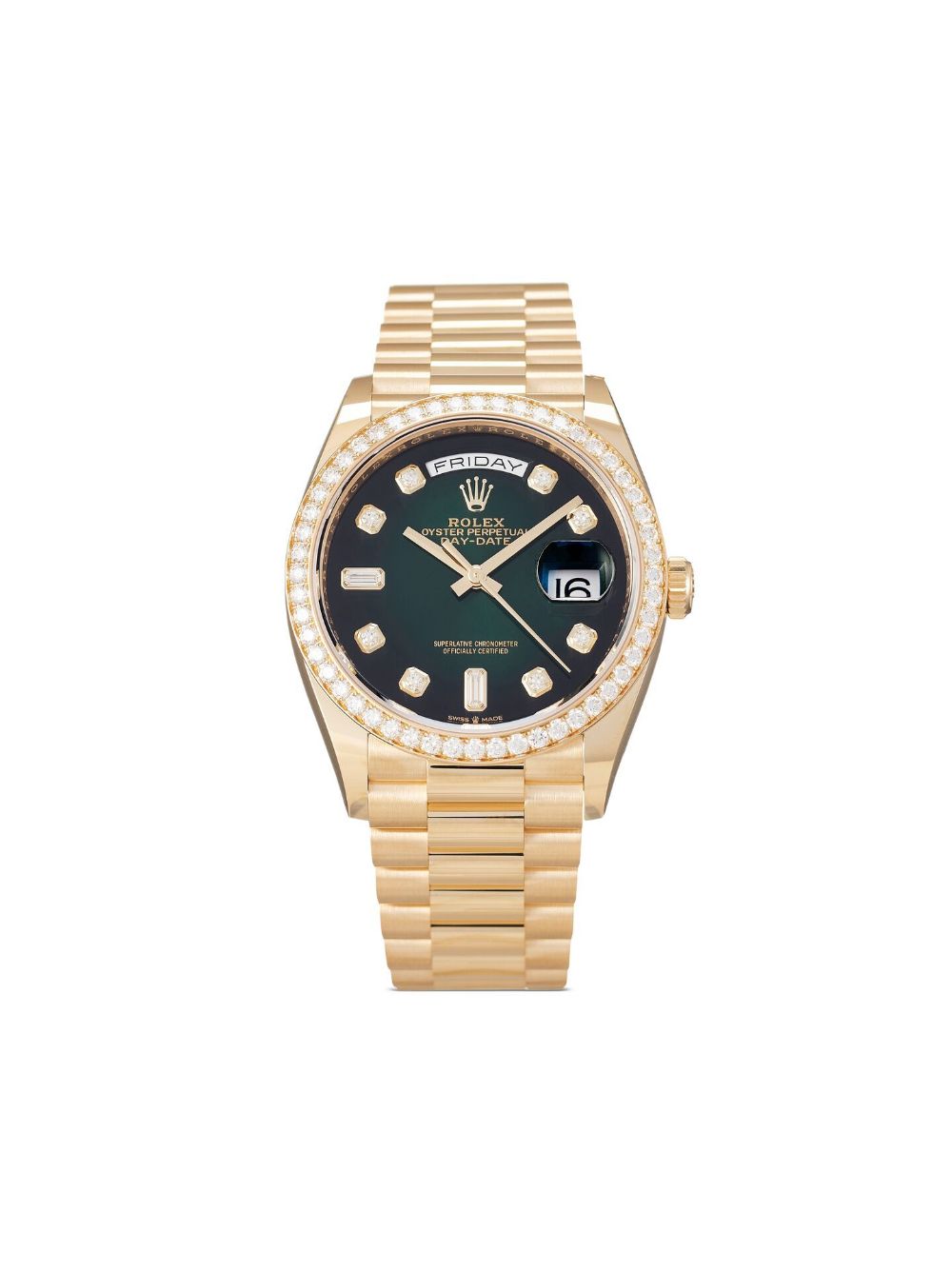 Replica Rolex Day Date M128348RBR-0035 1:1 Best Edition Gradient Green Dial - DEEPREPS