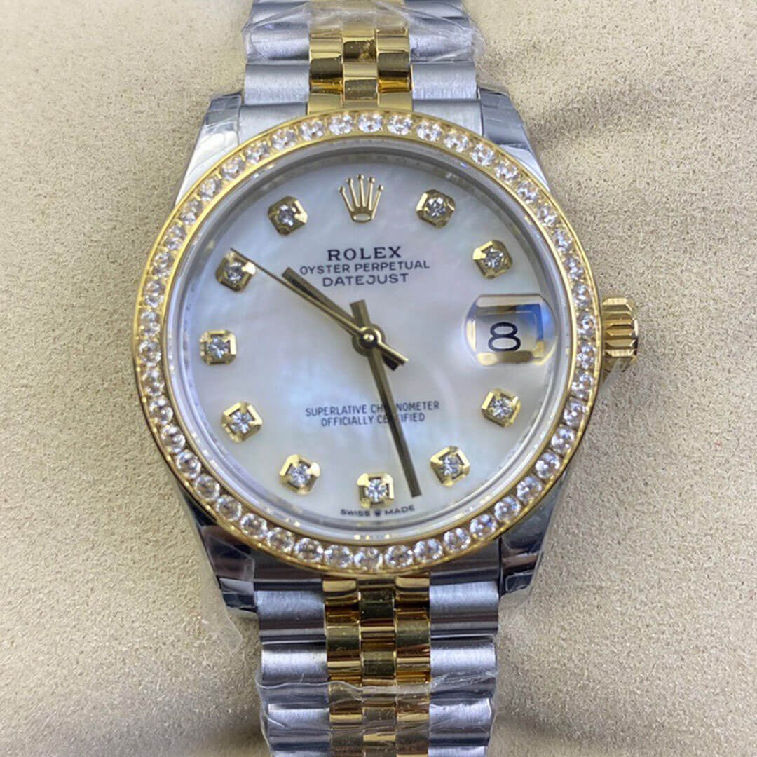 Replica Rolex Datejust M278383RBR-0028 31MM 1:1 Best Edition Yellow Gold - DEEPREPS