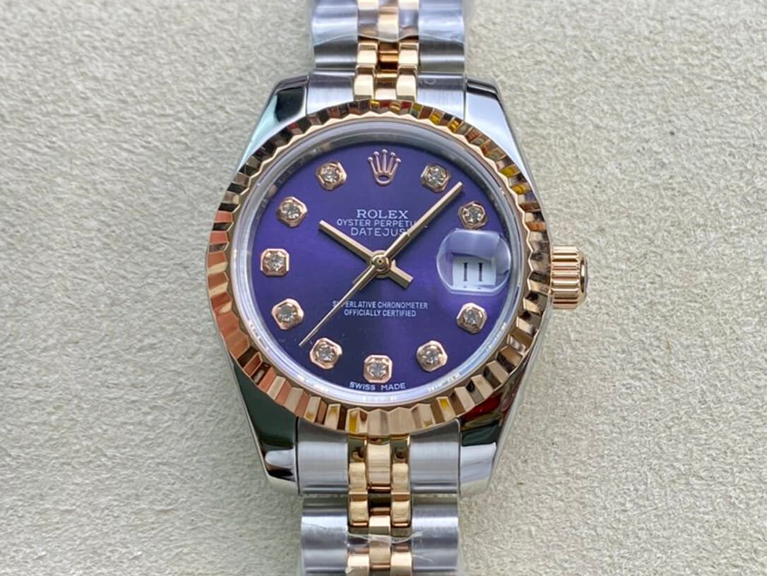 Replica Rolex Datejust M279171-0015 28MM 1:1 Best Edition Purple Dial - DEEPREPS