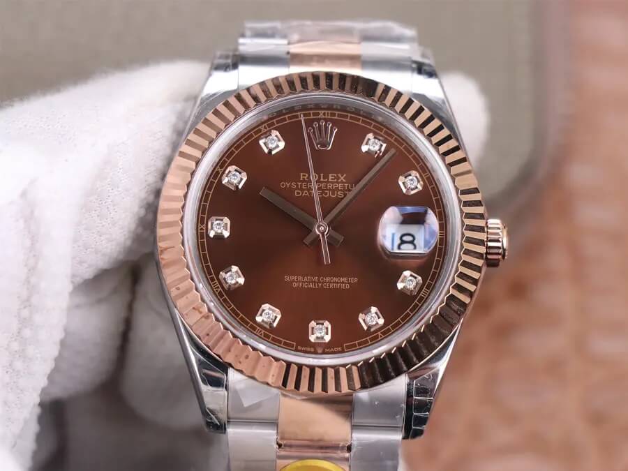 Replica Rolex Datejust M126331-0003 41MM 1:1 Best Edition Chocolate Dial - DEEPREPS