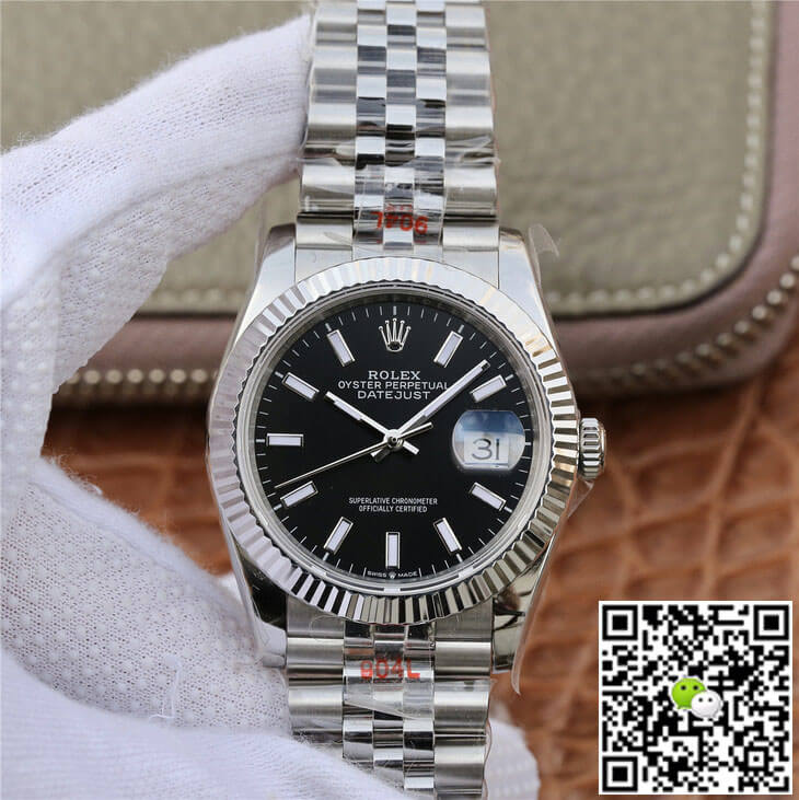 Replica Rolex Datejust M126234-0015 1:1 Best Edition Black Dial - DEEPREPS