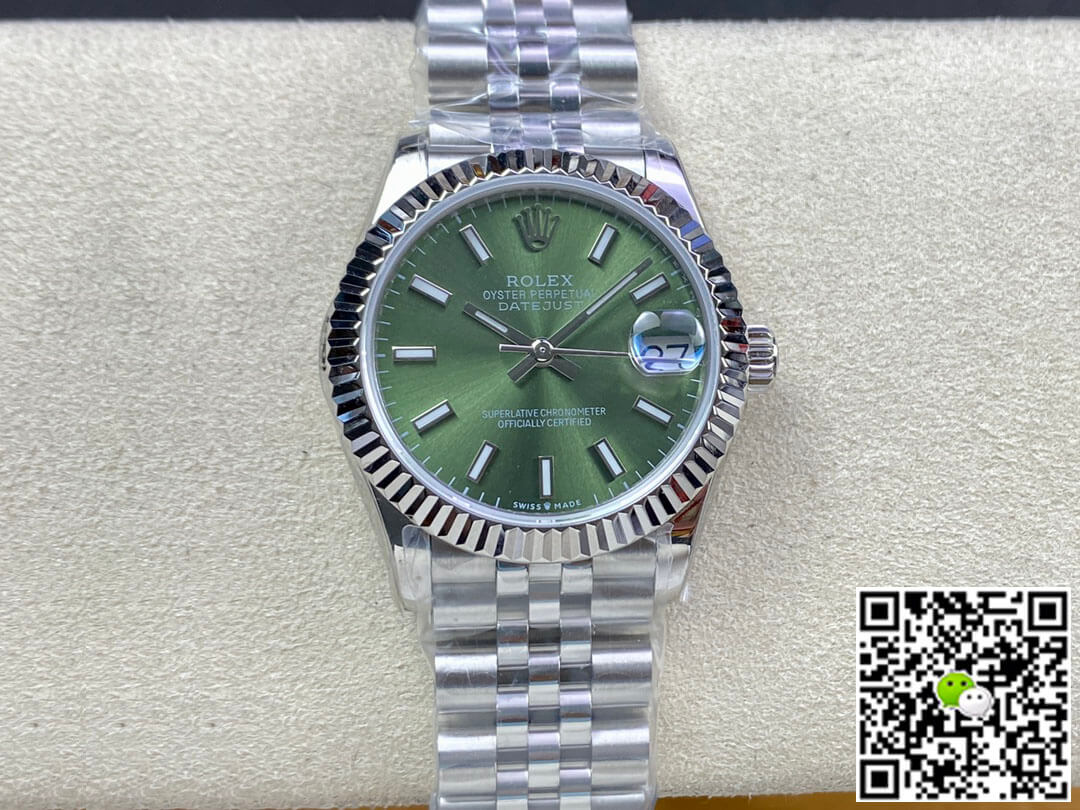 Replica Rolex Datejust M278274-0018 31MM 1:1 Best Edition Green Dial - DEEPREPS