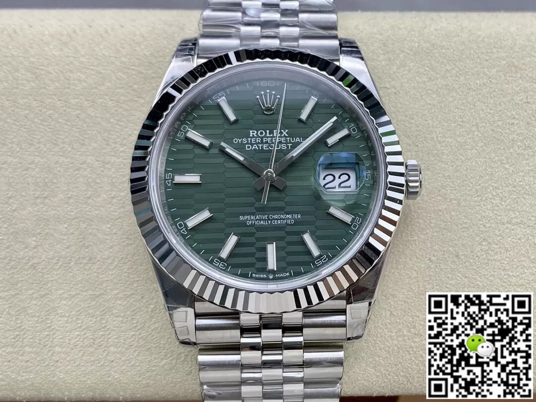 Replica Rolex Datejust M126334-0030 41MM 1:1 Best Edition Green Dial - DEEPREPS