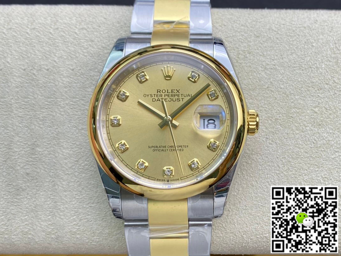 Replica Rolex Datejust M126203-0018 1:1 Best Edition Champagne Dial - DEEPREPS