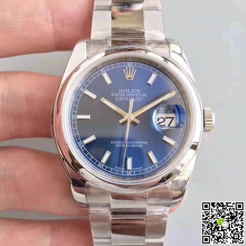 Rolex Dupe Datejust II 36mm 116200 Blue Dial 1:1 Best Edition Swiss ETA3135 - DEEPREPS