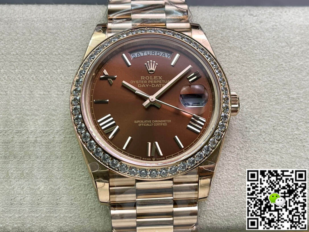 Replica Rolex Day Date M228345RBR-0009 1:1 Best Edition Brown Dial - DEEPREPS