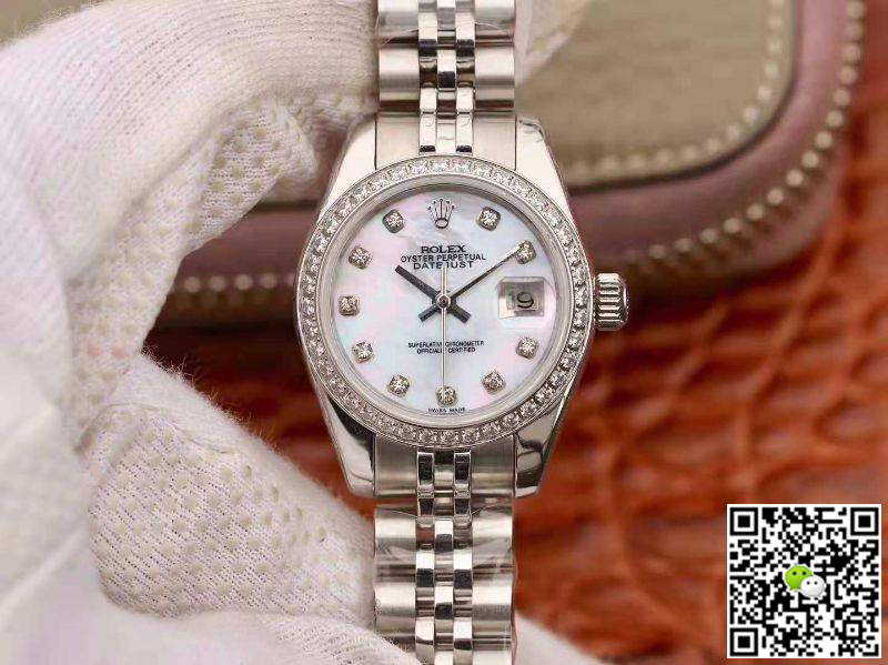 Replica Rolex Lady Datejust 28MM 1:1 Best Edition Swiss Original Imported NH05 Movement Enamel Dial - DEEPREPS