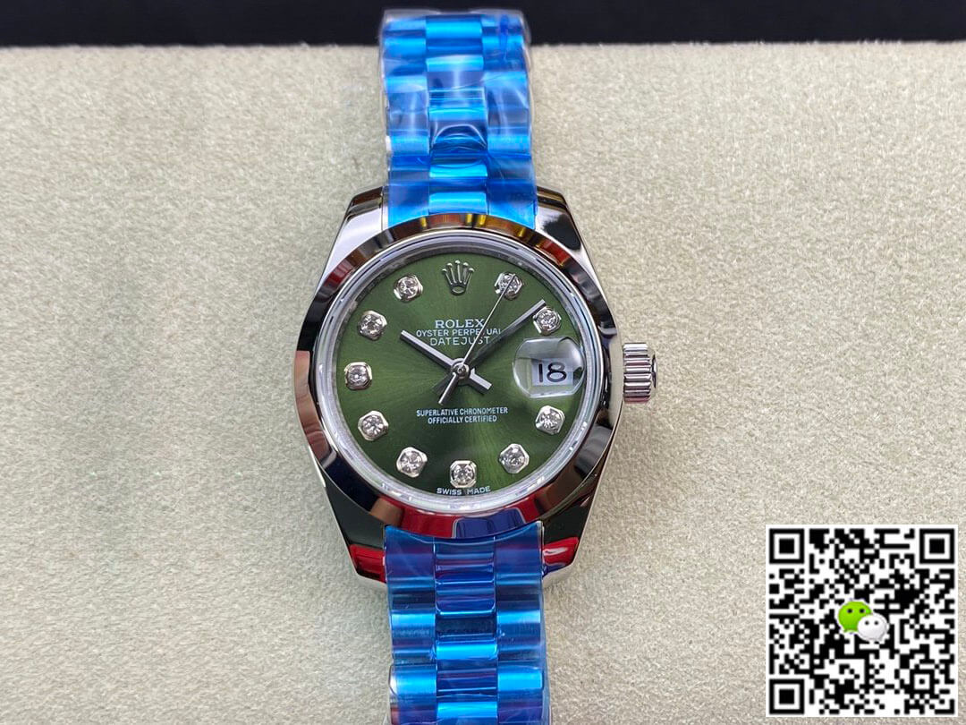 Replica Rolex Datejust 28MM 1:1 Best Edition Green Dial - DEEPREPS
