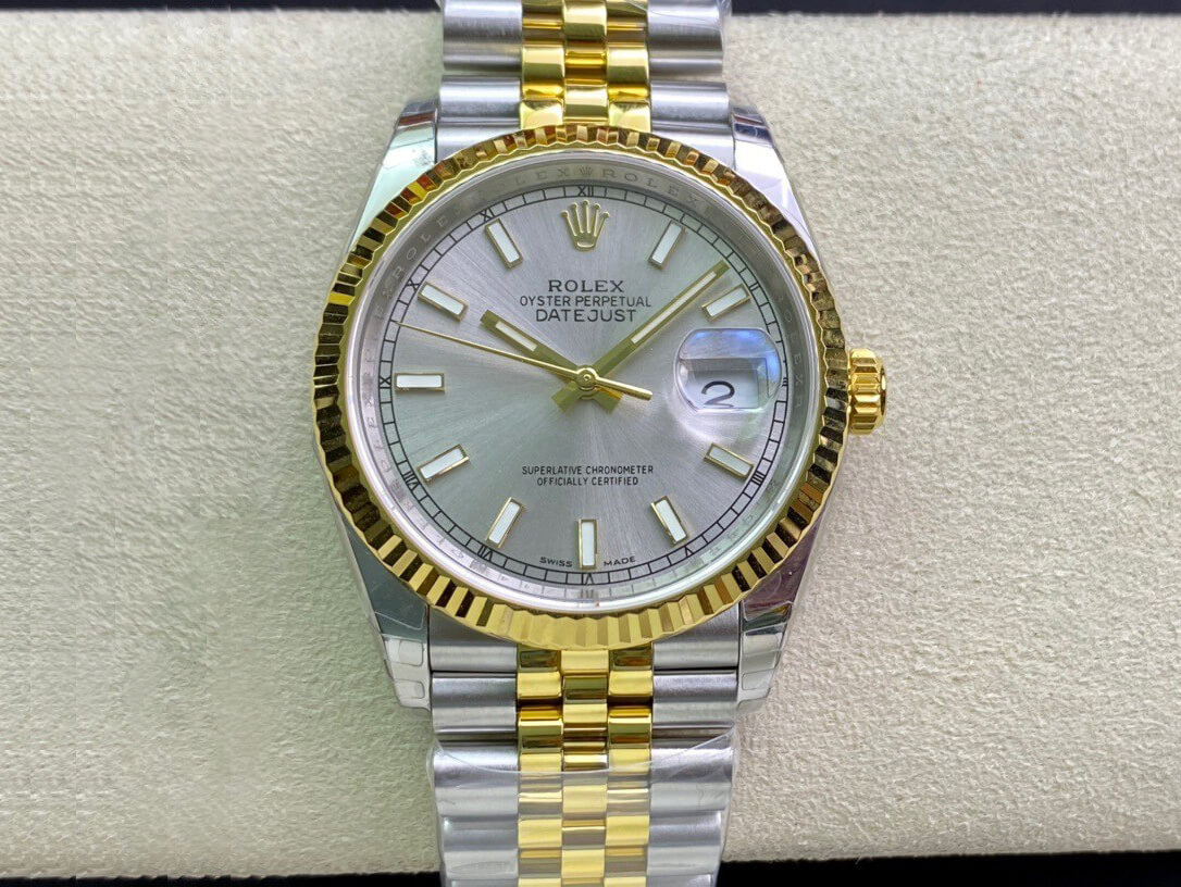 Replica Rolex Datejust 126233 36MM 1:1 Best Edition Yellow Gold - DEEPREPS