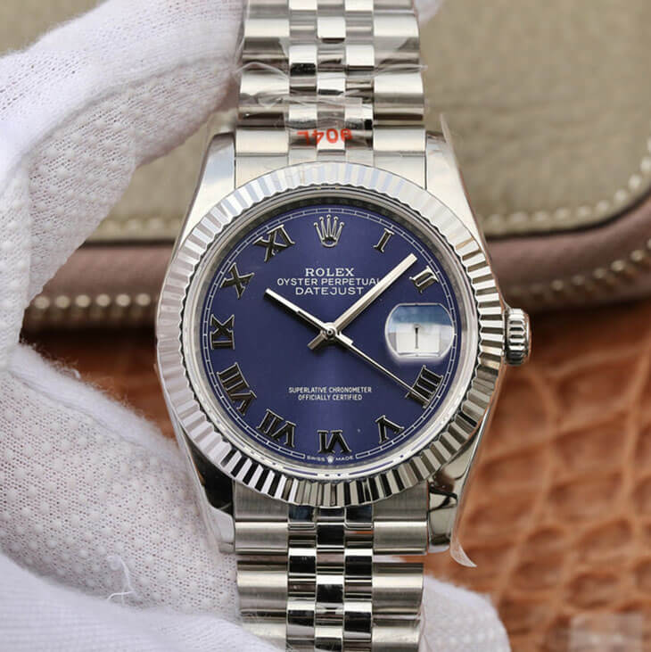 Replica Rolex Datejust 36MM 1:1 Best Edition Blue Dial - DEEPREPS