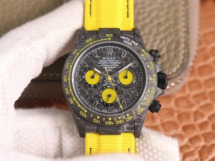 Replica Rolex Daytona Diw Retrofit Version 1:1 Best Edition Carbon Fiber Dial - DEEPREPS