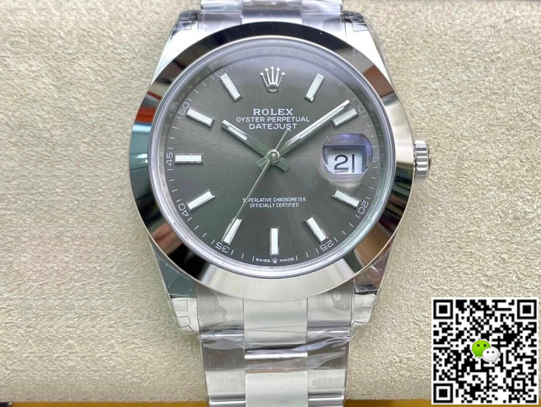 Replica Rolex Datejust M126300-0007 41MM 1:1 Best Edition Gray Dial - DEEPREPS