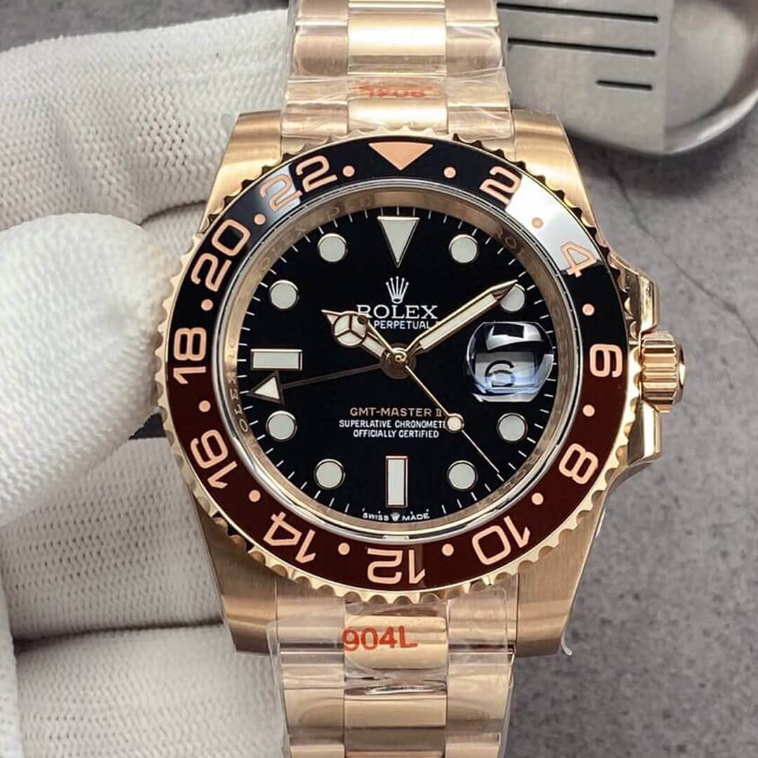 Replica Rolex GMT Master II 126715CHNR-0001 1:1 Best Edition  Rose Gold - DEEPREPS
