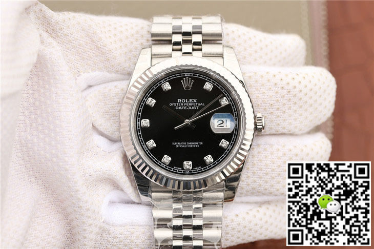 Replica Rolex Datejust M126334-0012 1:1 Best Edition Black Dial - DEEPREPS