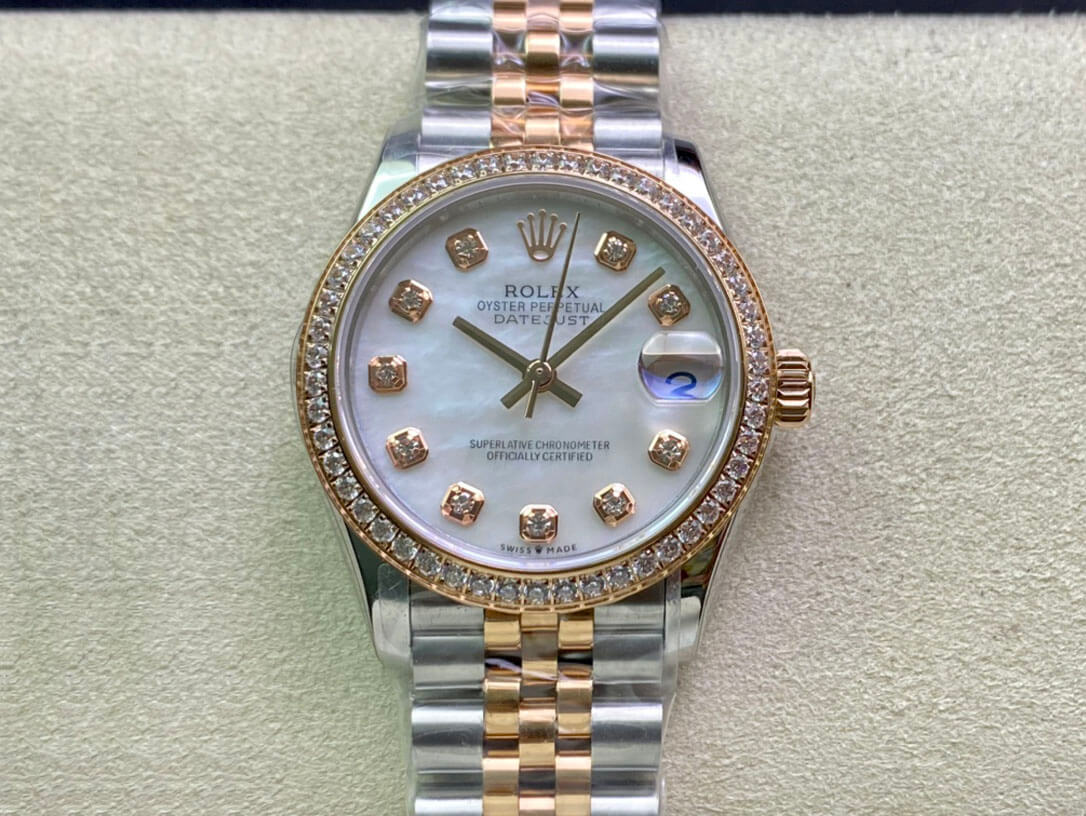 Replica Rolex Datejust M278381RBR-0026 31MM 1:1 Best Edition Diamond Bezel - DEEPREPS