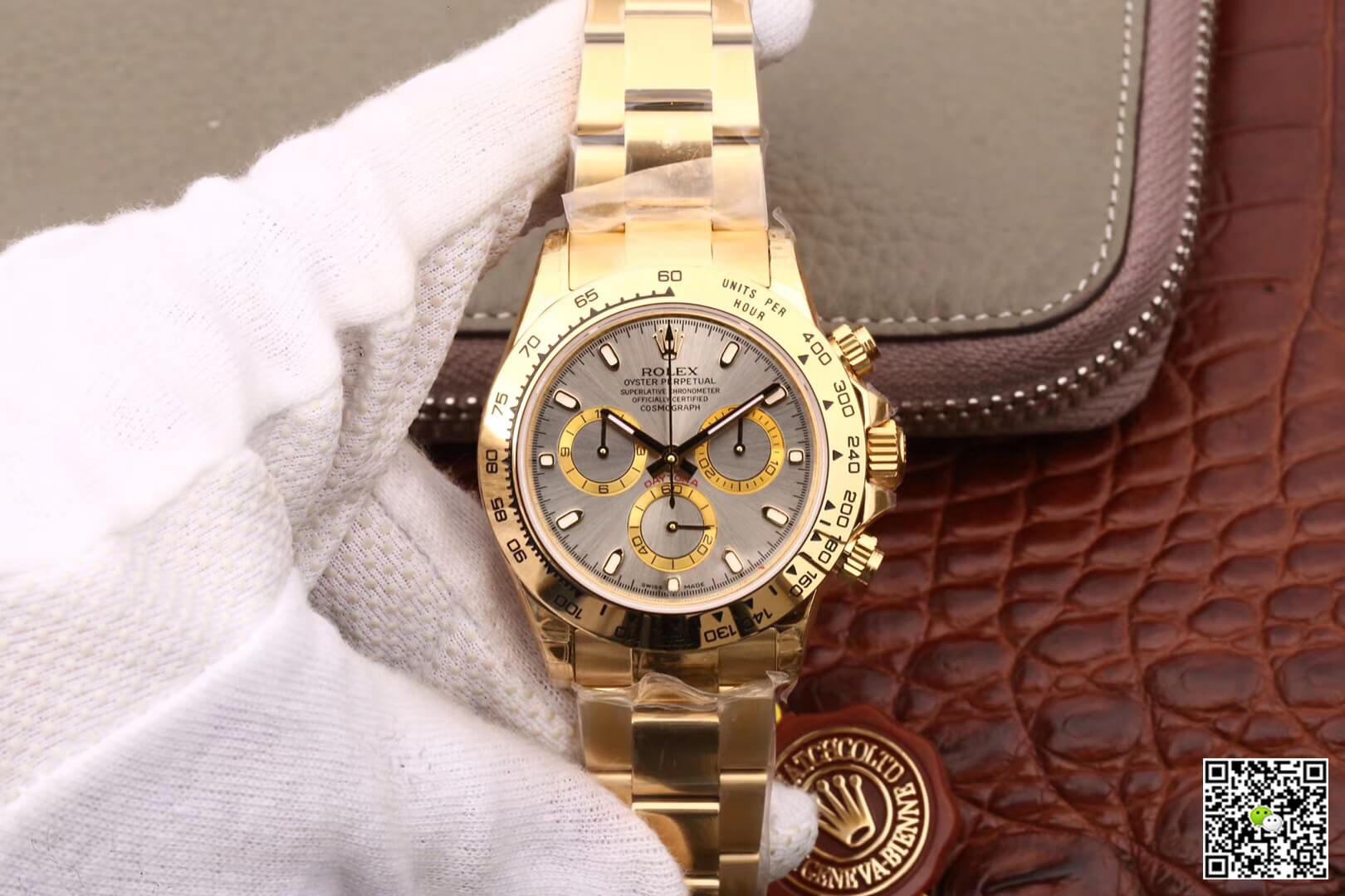 Replica Rolex Daytona Cosmograph 116508 1:1 Best Edition Gold - DEEPREPS