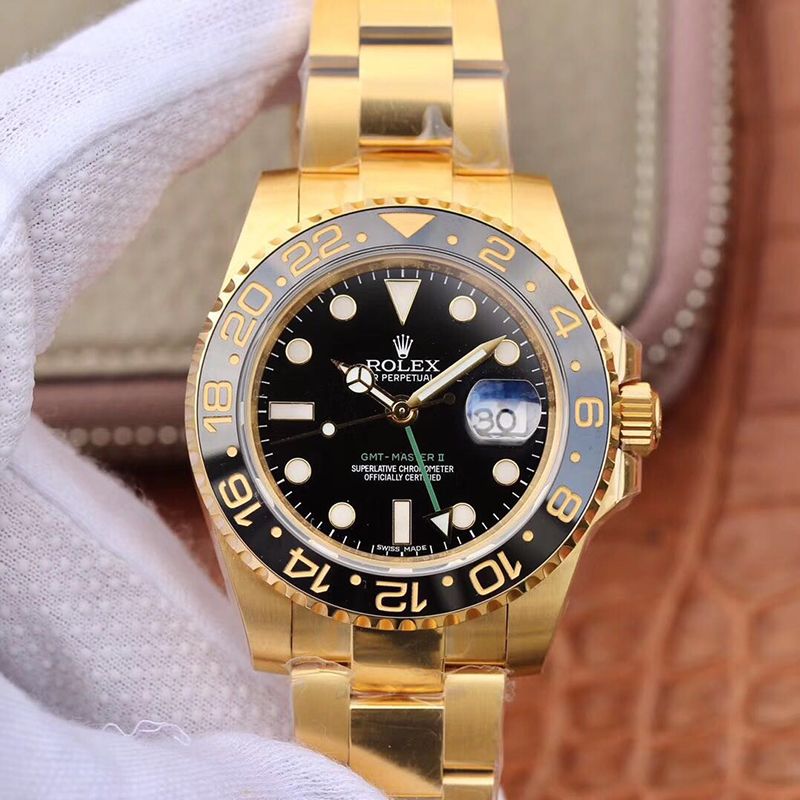 Replica Rolex GMT Master II 116718 40mm 1:1 Best Edition Swiss ETA2836 Black Dial - DEEPREPS