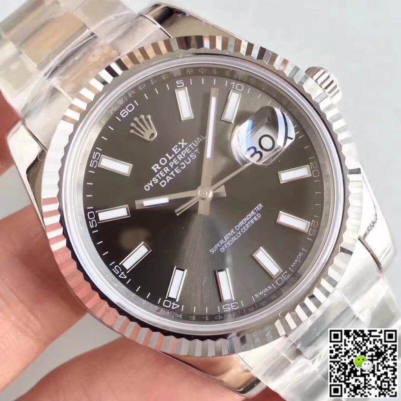 Rolex Dupe Datejust II M126334-0014 1:1 Best Edition Swiss ETA3235 Dark Rhodium Dial - DEEPREPS