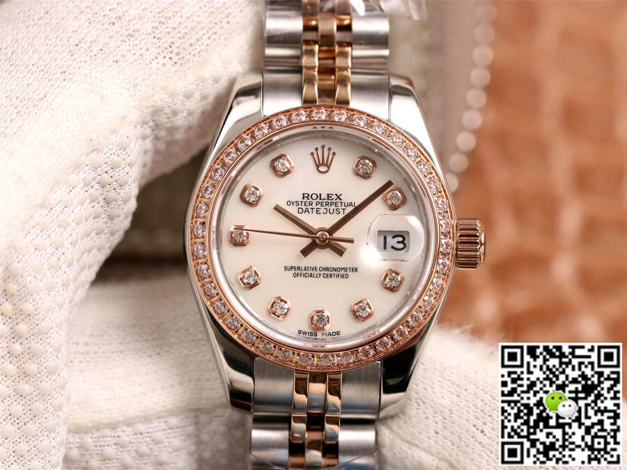 Replica Rolex Datejust 28MM 1:1 Best Edition Diamond-set White Dial - DEEPREPS