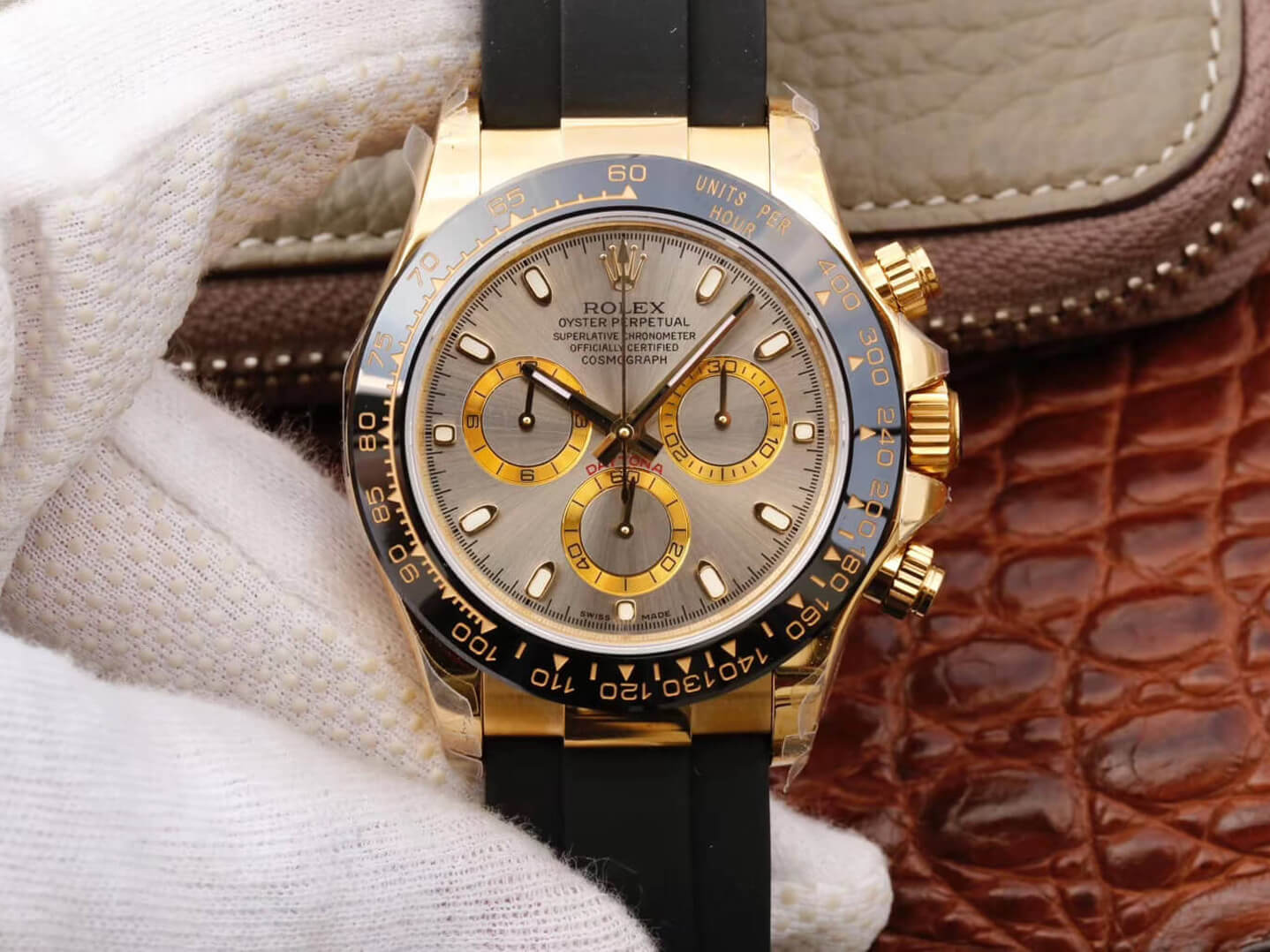 Replica Rolex Daytona Cosmograph 116518LN 1:1 Best Edition Silver Gray Dial - DEEPREPS
