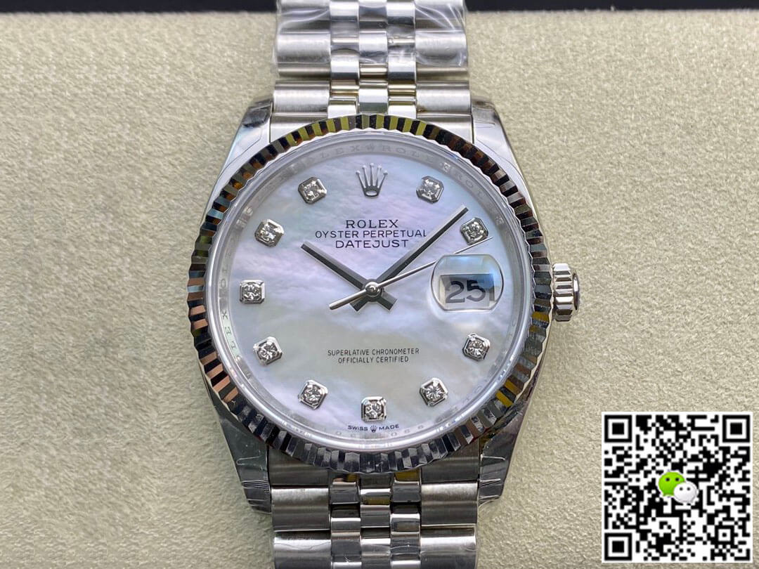 Replica Rolex Datejust 178384-NG-63160 31MM 1:1 Best Edition Silvery White Dial - DEEPREPS