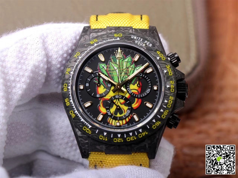 Rolex Daytona Replica Cosmos Color Skull 1:1 Best Edition Swiss ETA7750 - DEEPREPS