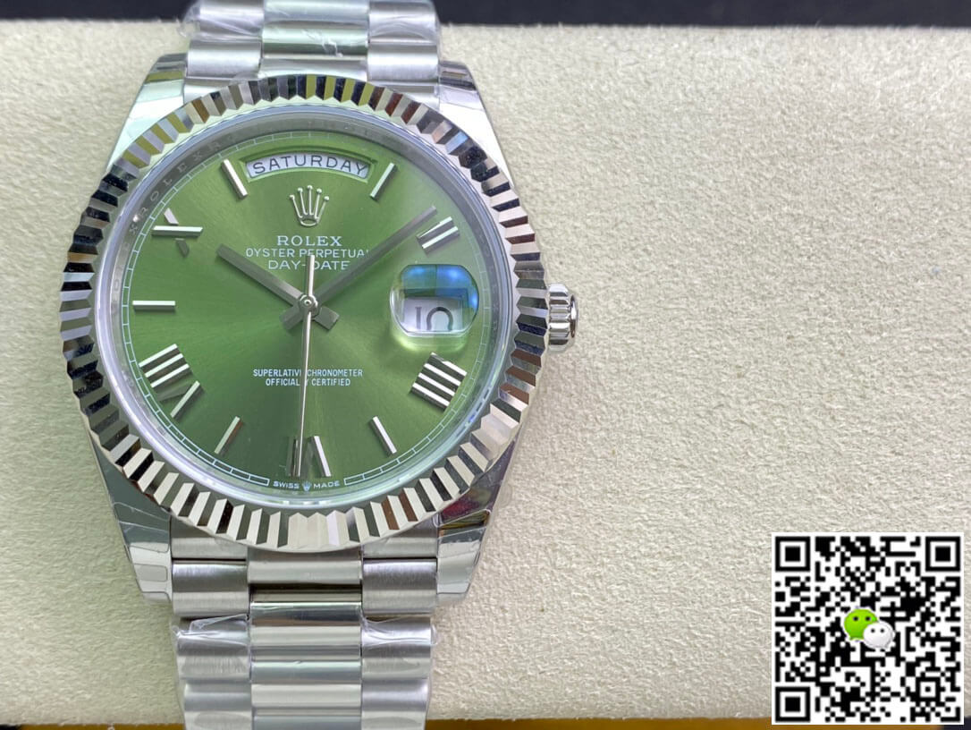 Replica Rolex Day Date M228239-0033 1:1 Best Edition Olive Green Dial - DEEPREPS