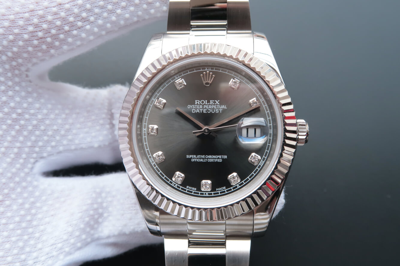 Replica Rolex Datejust M126334-0005 1:1 Best Edition Diamond-Studded Dial - DEEPREPS