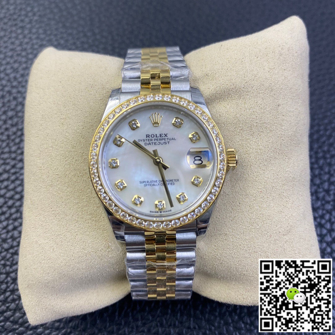 Replica Rolex Datejust M278383RBR-0028 31MM 1:1 Best Edition Yellow Gold - DEEPREPS